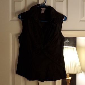 Black sleeveless top with a little stretch